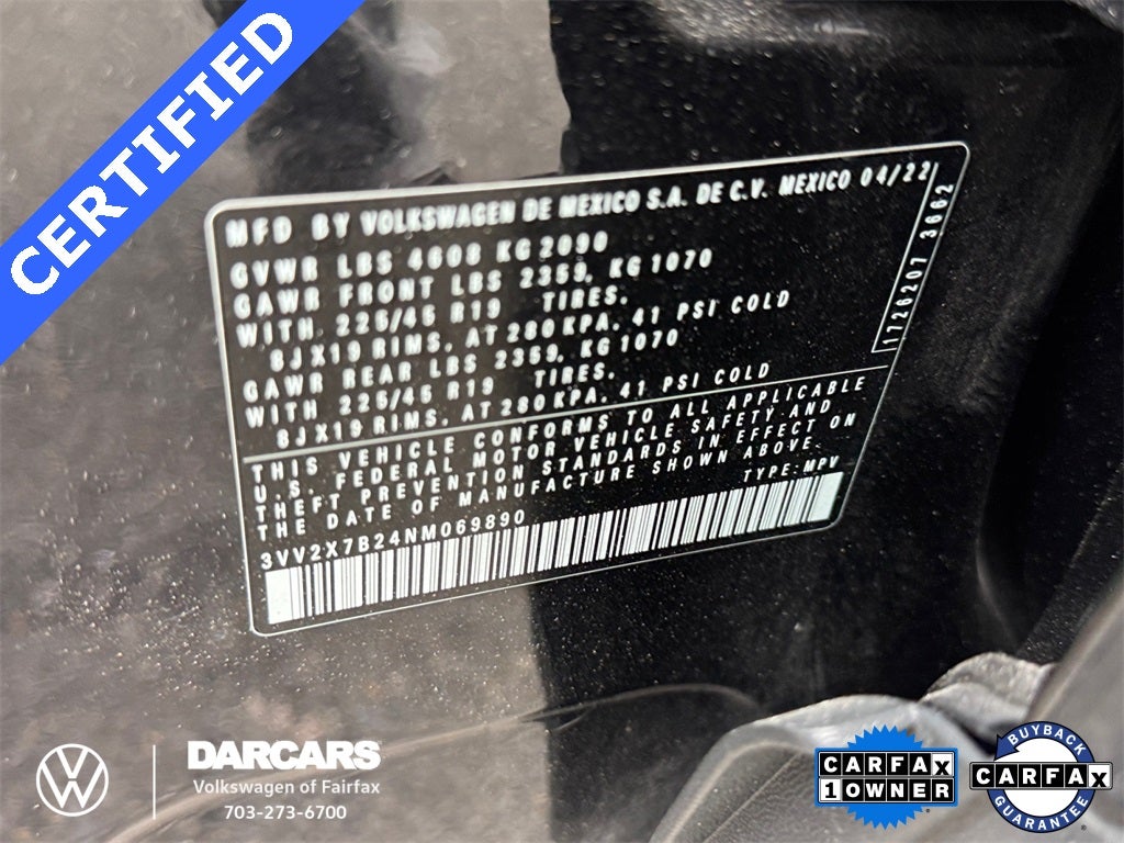 2022 Volkswagen Taos 1.5T SEL