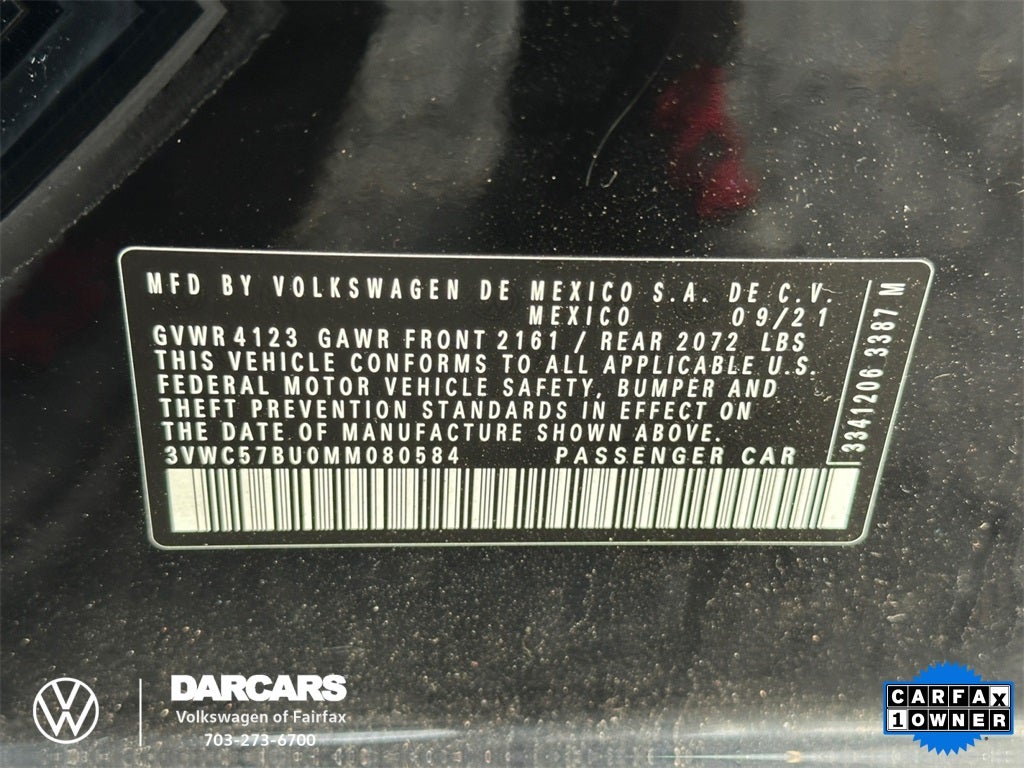 2021 Volkswagen Jetta 1.4T SE w/ Sunroof