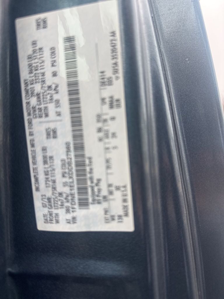 2013 Ford E-150 RV Explorer Limited SE