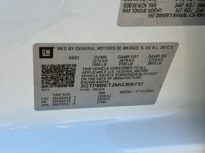 2021 GMC Sierra 1500 SLE