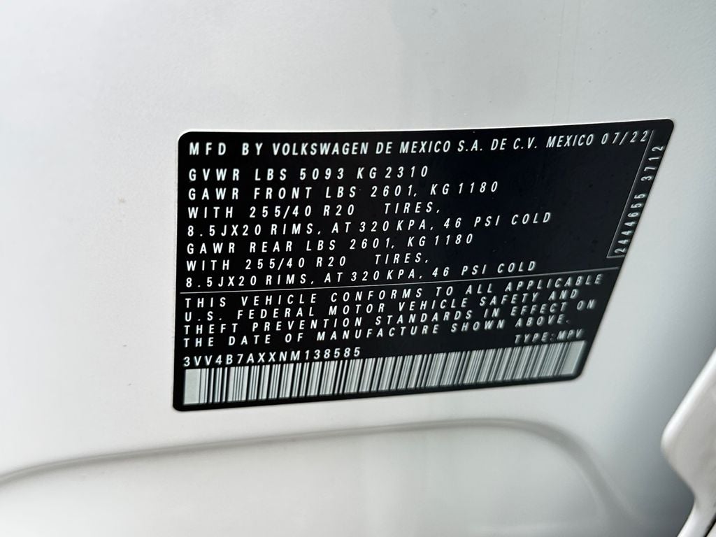 2022 Volkswagen Tiguan 2.0T SEL R-Line
