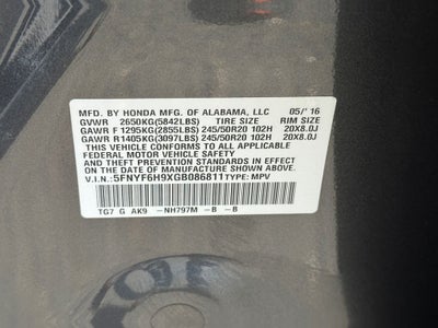 2016 Honda Pilot Touring