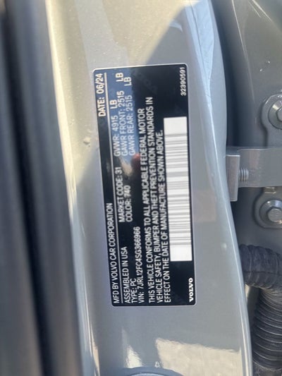 2025 Volvo S60 B5 Plus Volvo Certified