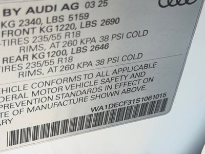2025 Audi Q3 Premium S Line quattro