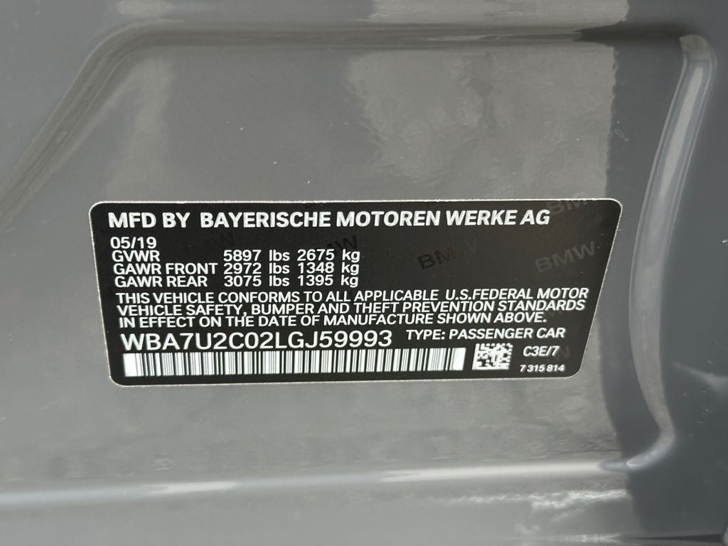 2020 BMW 7 Series 750i xDrive
