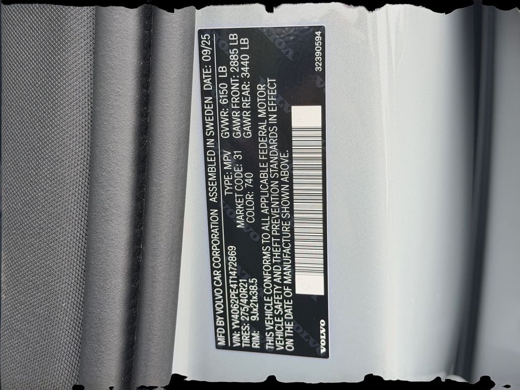 2026 Volvo XC90 B6 Plus 7-Seater Volvo Certified