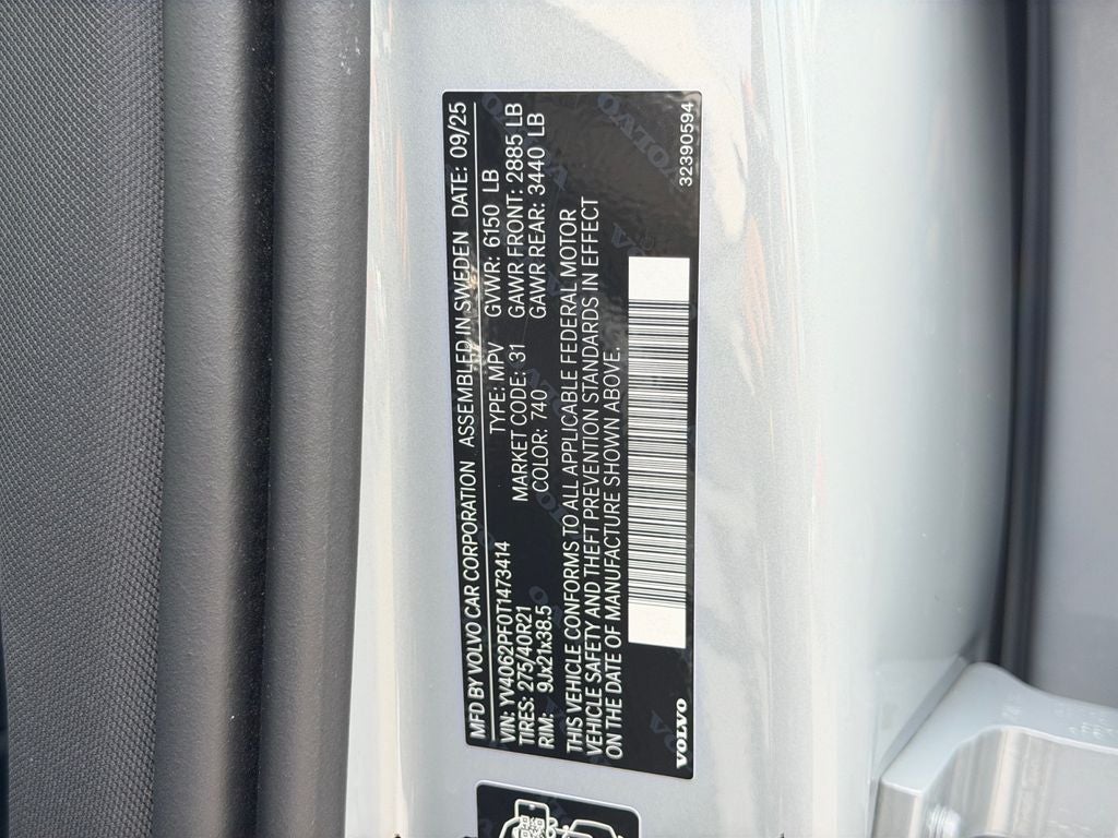 2026 Volvo XC90 B6 Ultra Volvo Certified