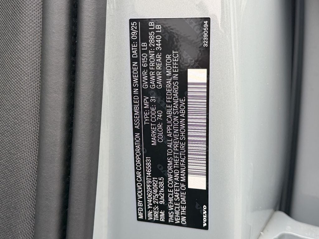 2026 Volvo XC90 B6 Ultra Volvo Certified