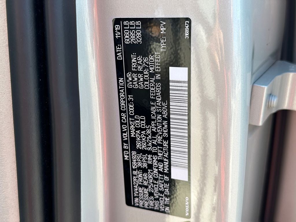 2020 Volvo XC90 T6 Inscription Advanced Luxury Package with Air Suspension