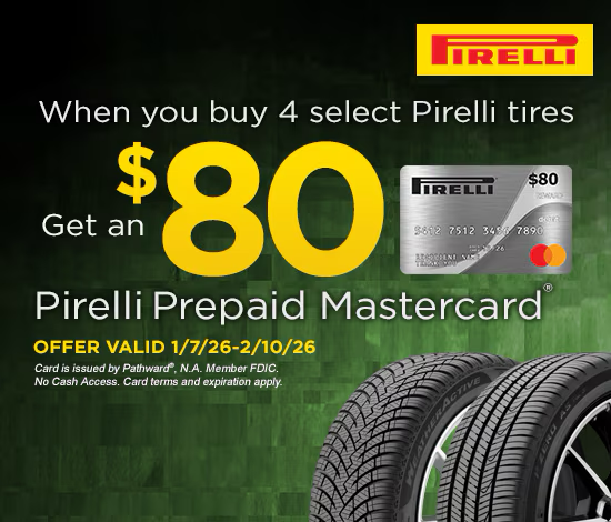 Pirelli Tires Prepaid Mastercard