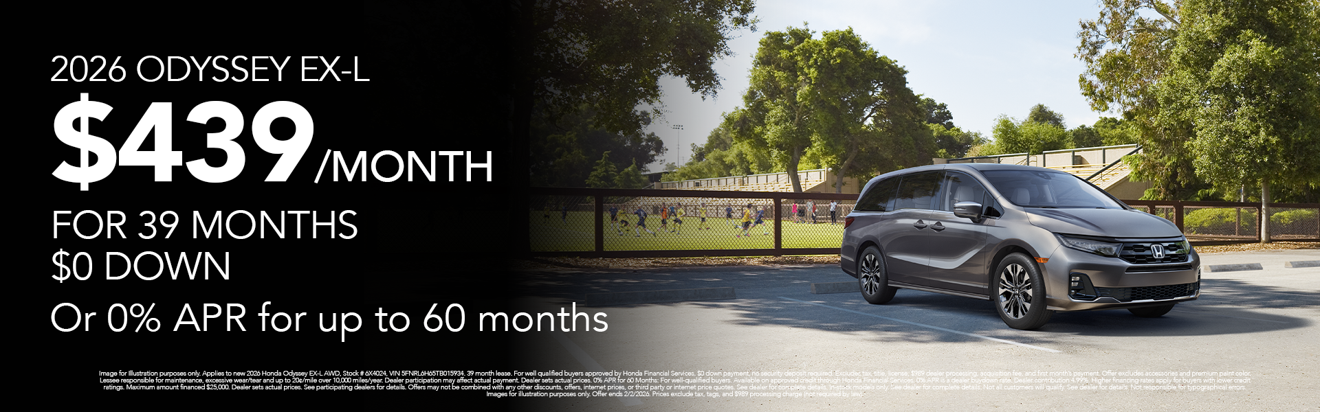 New 2026 Odyssey EX-L