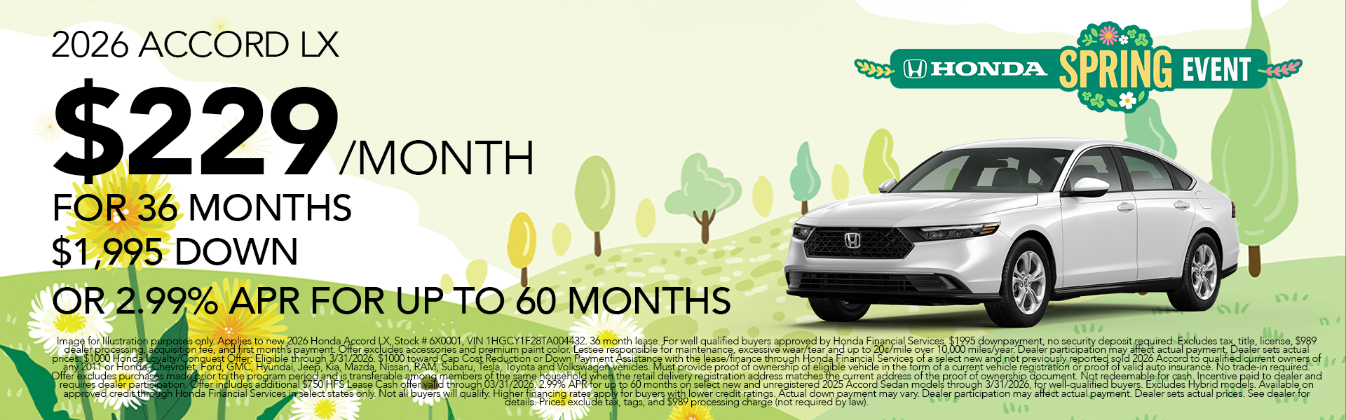 New 2026 Accord LX