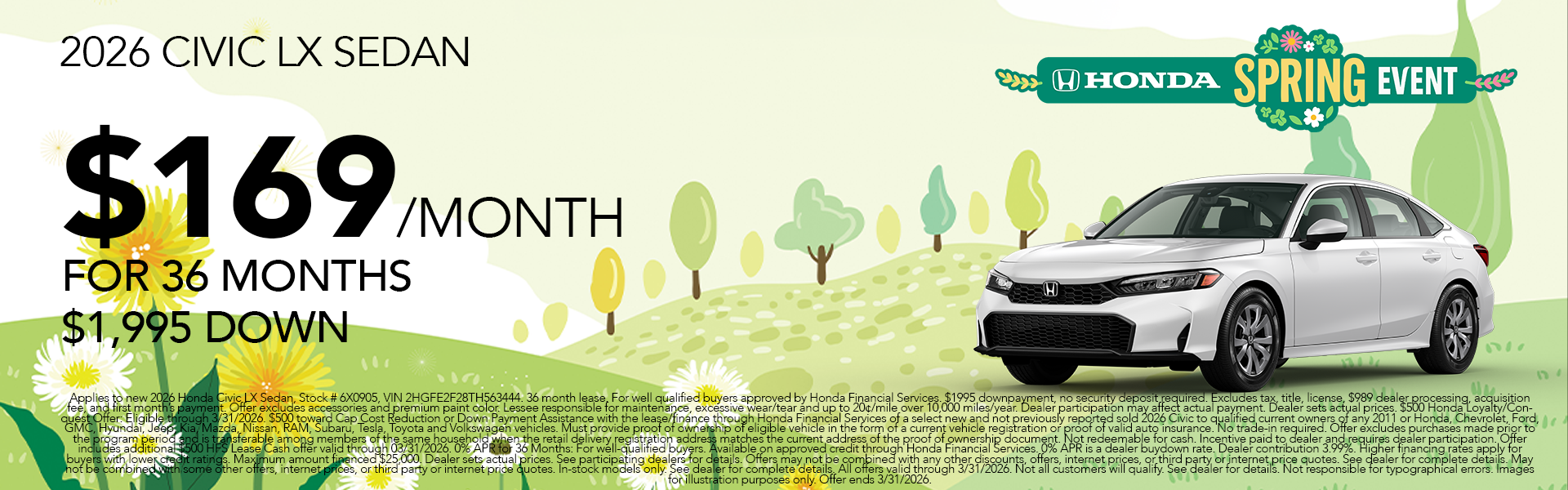 New 2026 Civic LX Sedan