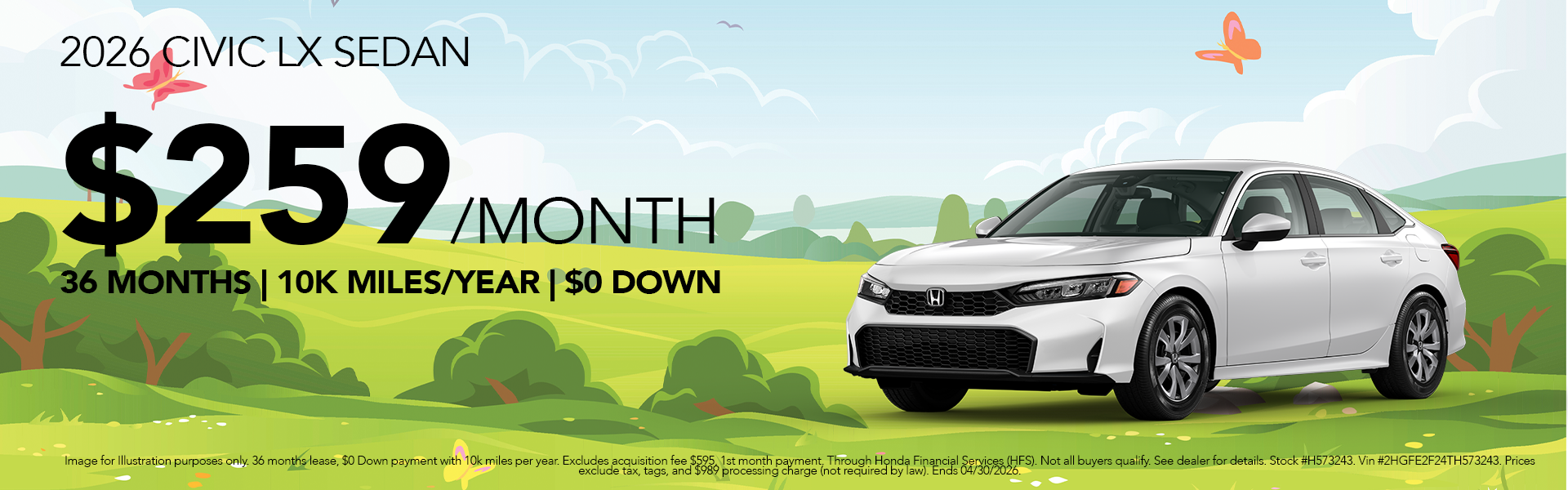 New 2026 Civic LX Sedan