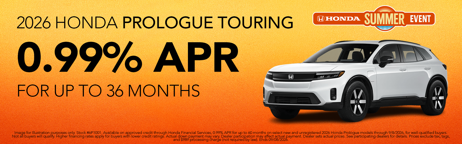 New 2026 Prologue Touring